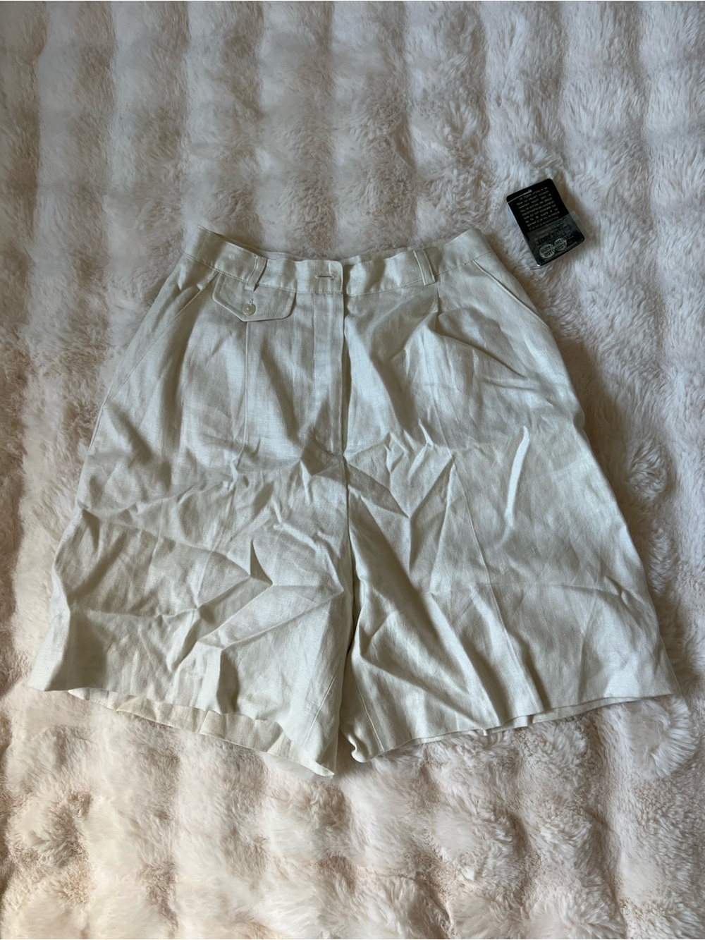 Ralph Lauren Cream Linen Blend Shorts